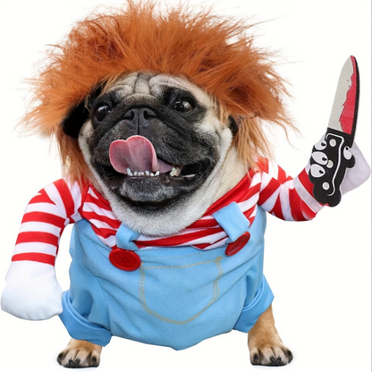 Spooky Dog Halloween Costume Cute Plush Outfit