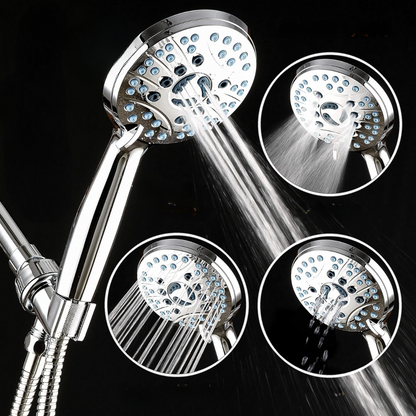 Luxury Shower Head High Pressure Chrome Finish Set