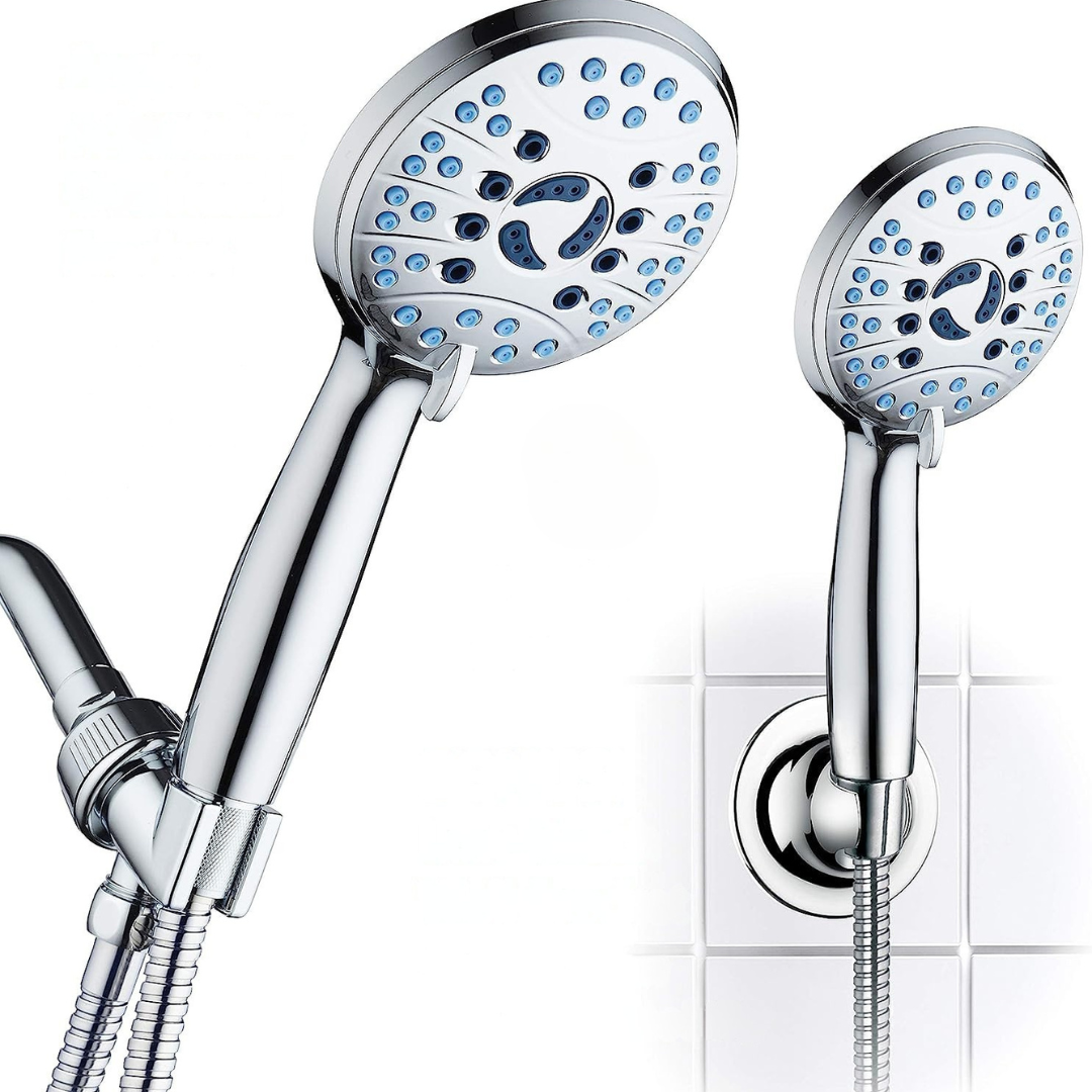 Luxury Shower Head High Pressure Chrome Finish Set