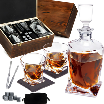 Premium Glass Whisky Decanter Set - Yeezlab