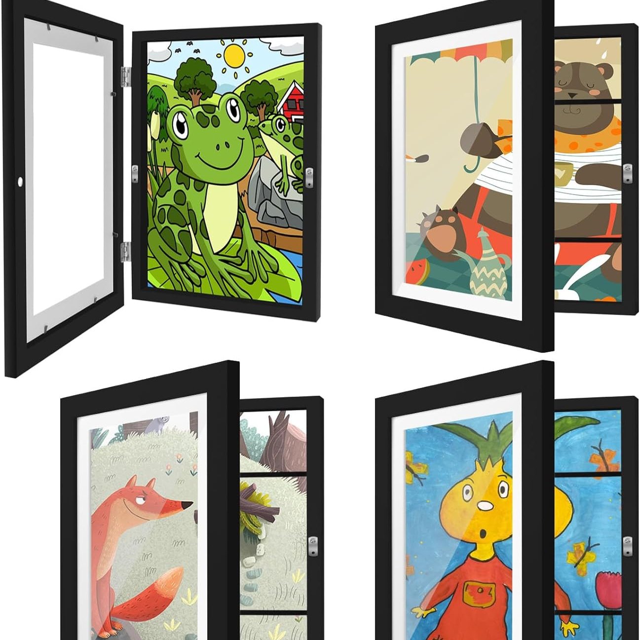 Colorful Kids Art Magnetic Picture Frame