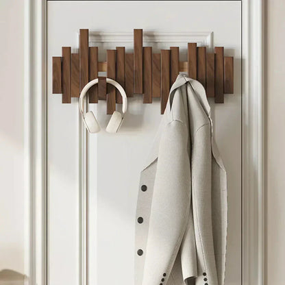 Stylish Wooden Wall Panel for Entryway Organization - Yeezlab