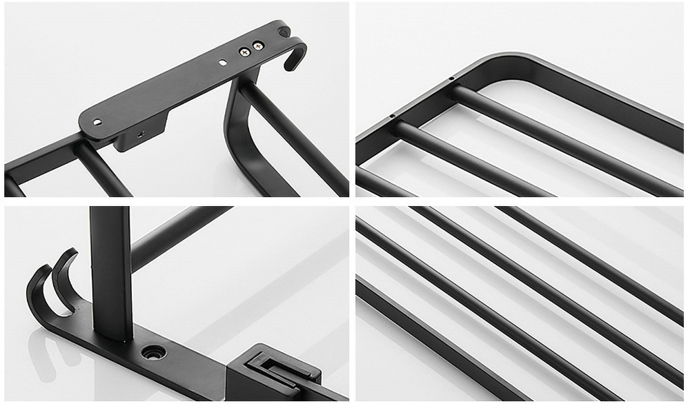 Space Saving Aluminum Folding Towel Rack