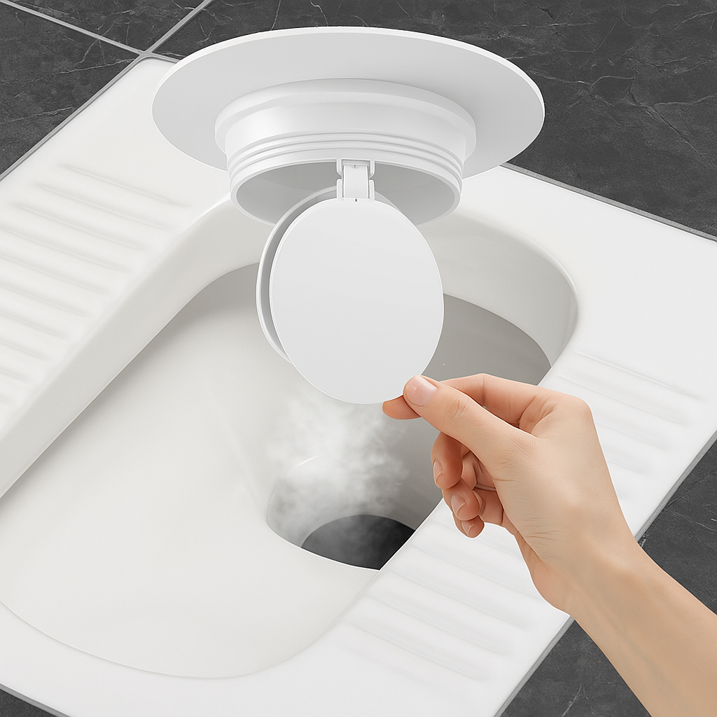 Odor Free Squat Toilet Magnetic Plug Stopper - Yeezlab