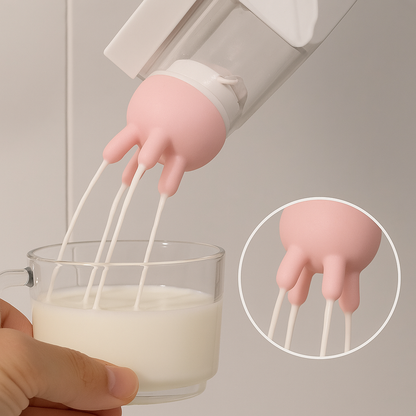 Leak Proof Reusable Cow Milk Bottle Pourer Caps - Yeezlab