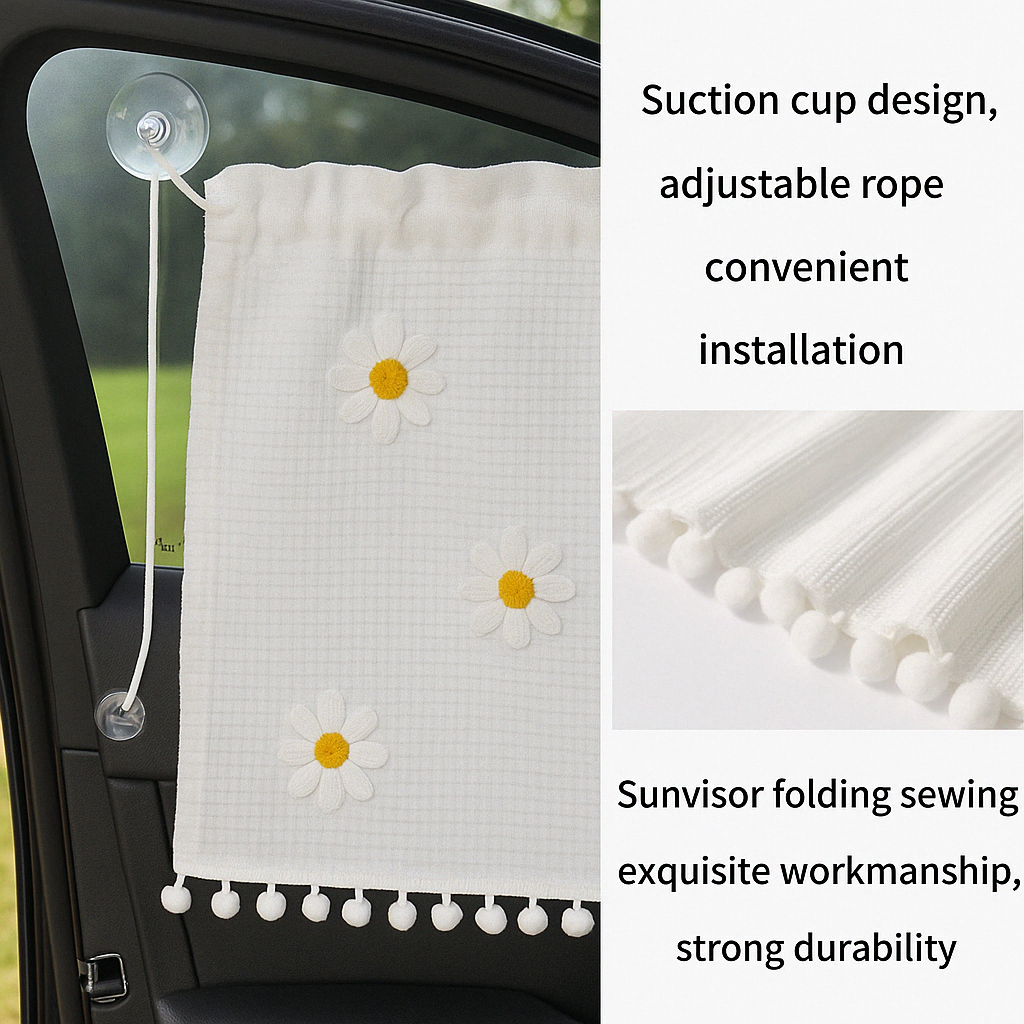 Premium Car Window Sun Shade with UV Blocker