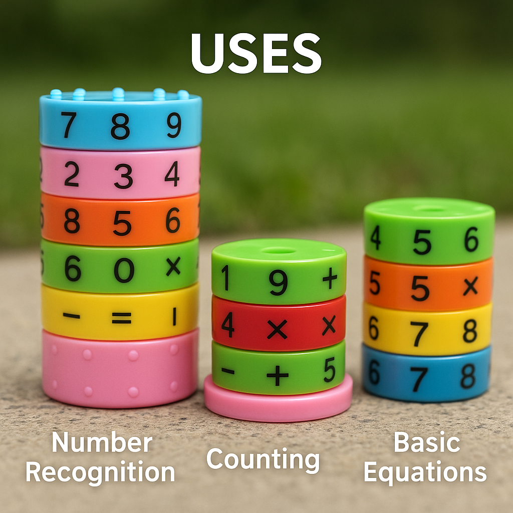 Fun Kids Magnetic Learning Math Puzzle Set
