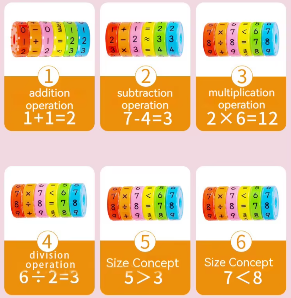 Fun Kids Magnetic Learning Math Puzzle Set