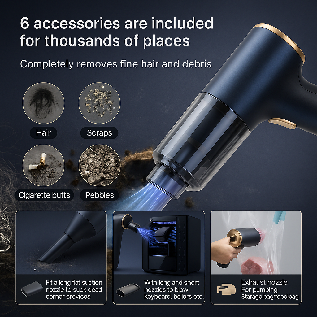 Powerful Cordless Handheld Vacuum Cleaner