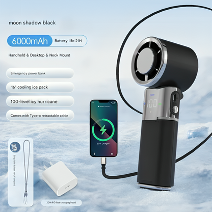 Portable Mini USB Power Bank Fan