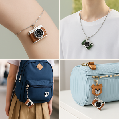 Retro Camera Pendant Necklace