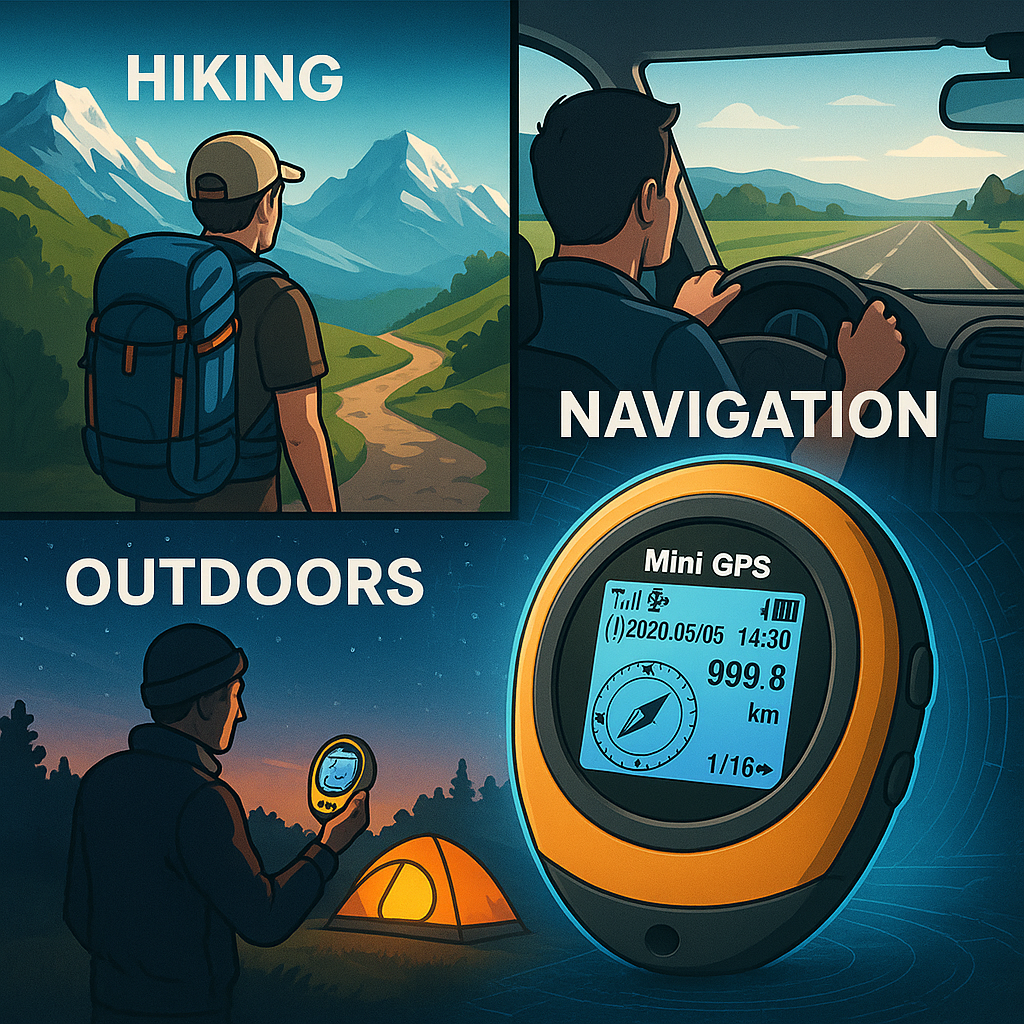 Portable Mini GPS Tracker Device with Compass