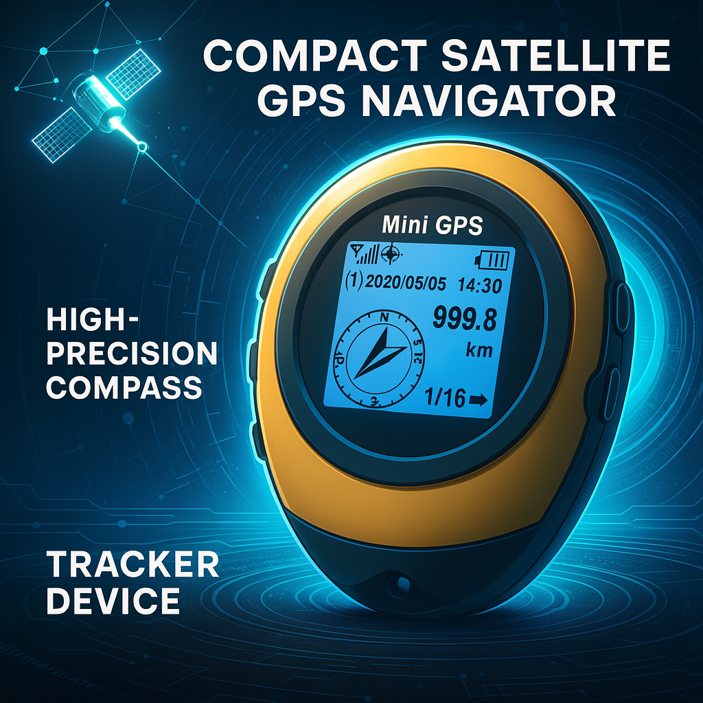 Portable Mini GPS Tracker Device with Compass