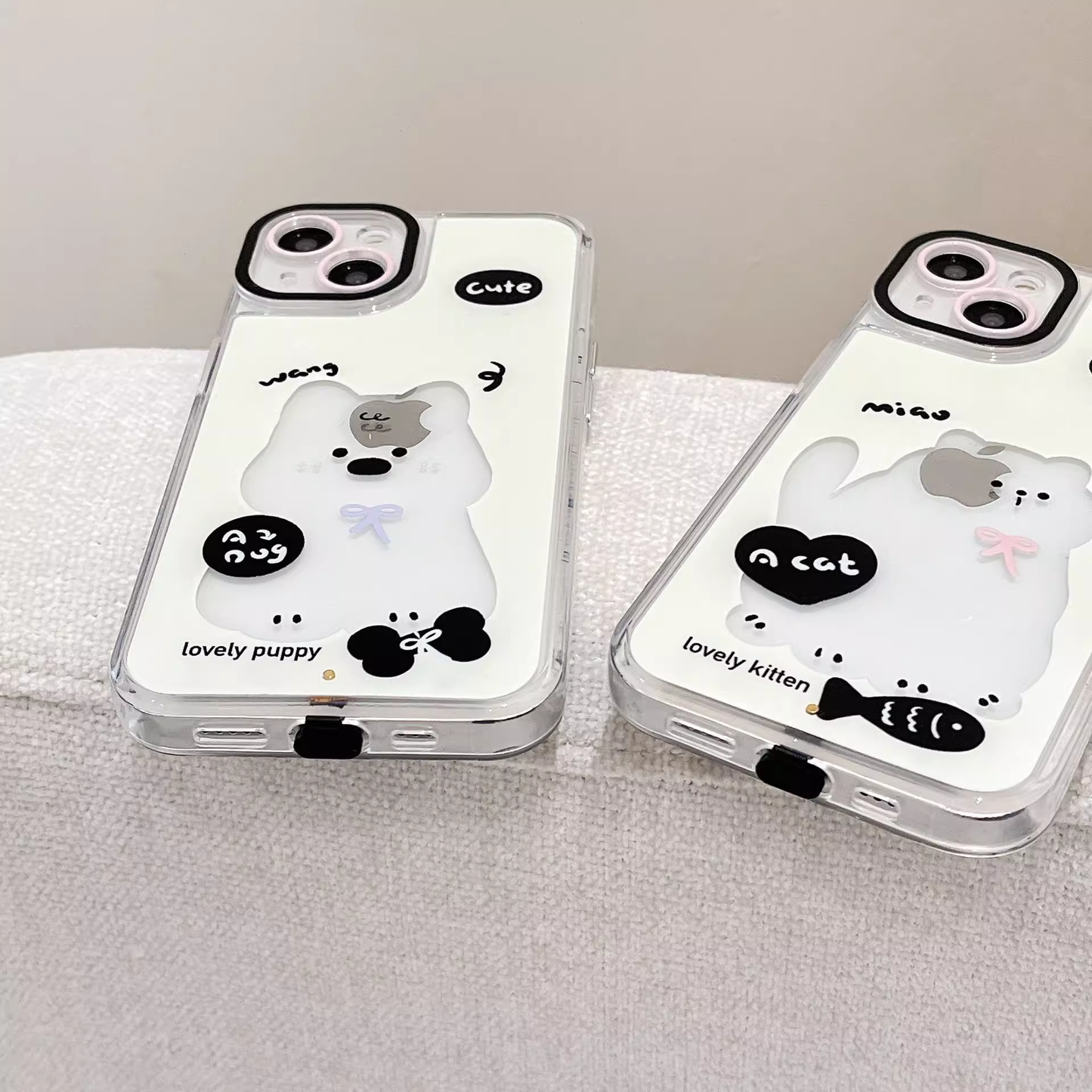 Glowing Cat Design Phone Cover