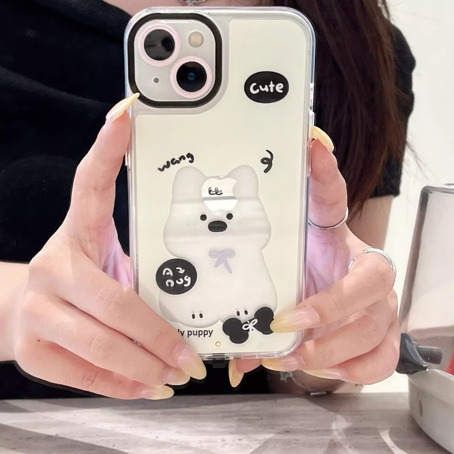 Glowing Cat Design Phone Cover