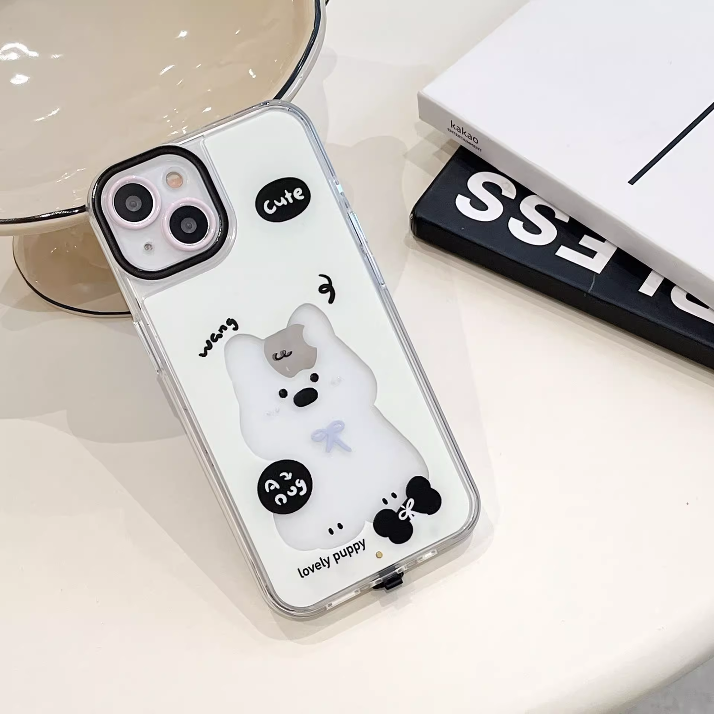 Glowing Cat Design Phone Cover