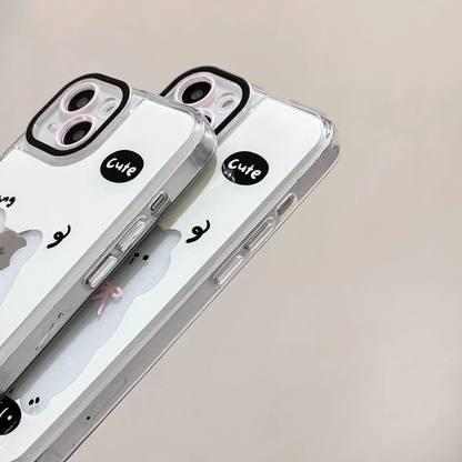 Glowing Cat Design Phone Cover