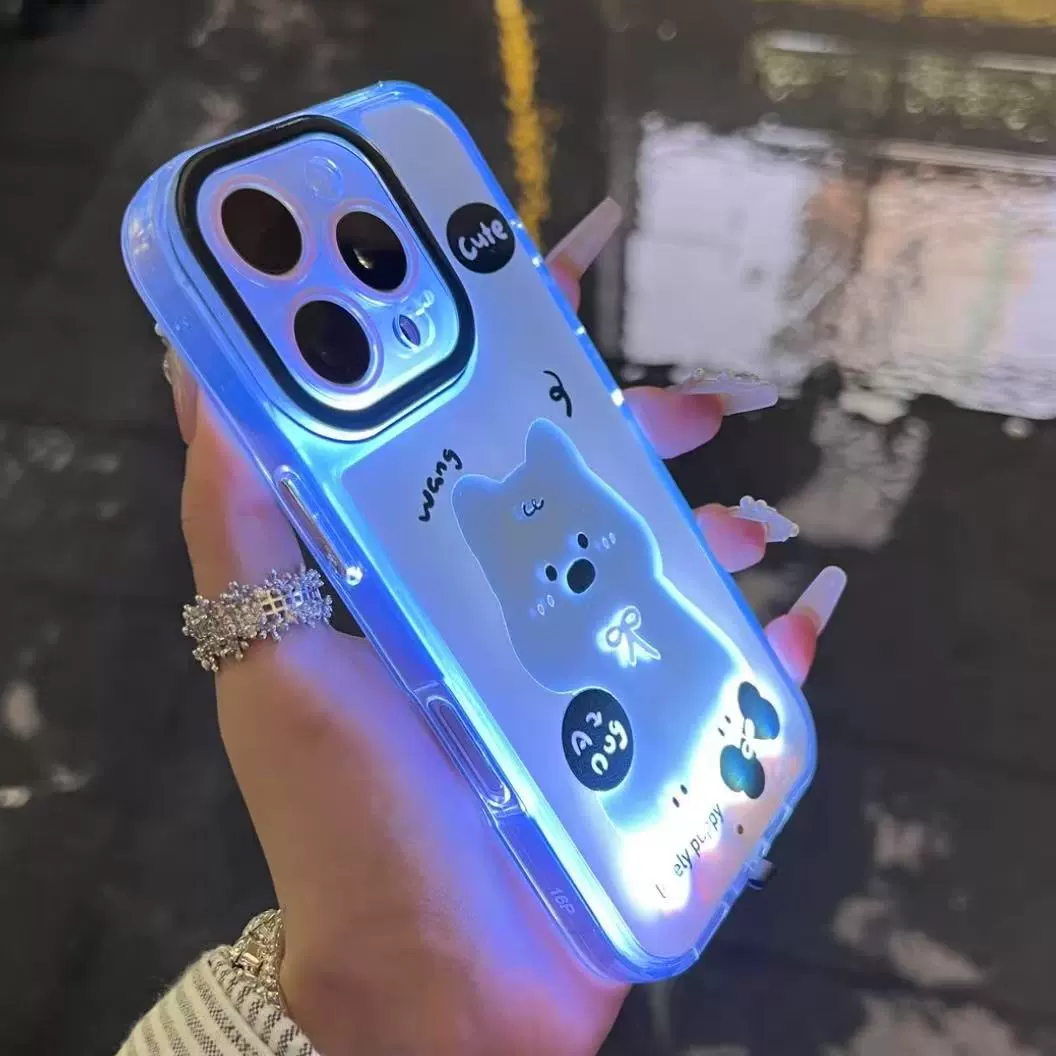 Glowing Cat Design Phone Cover