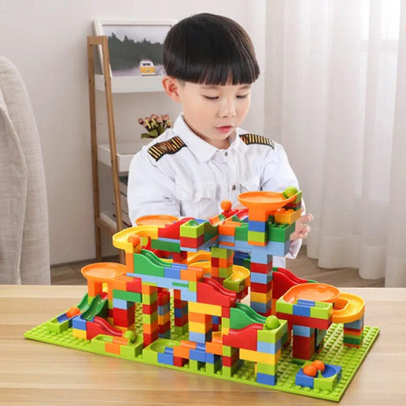 Marble Run Building Blocks Set For Kids