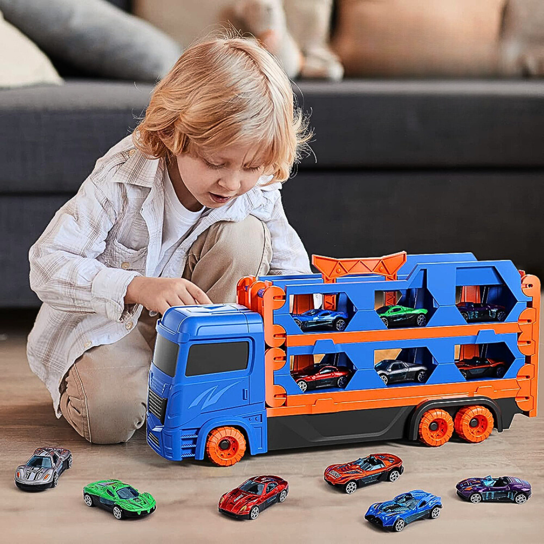 Fast Racing Truck Toy with Track and Cars Set - Yeezlab