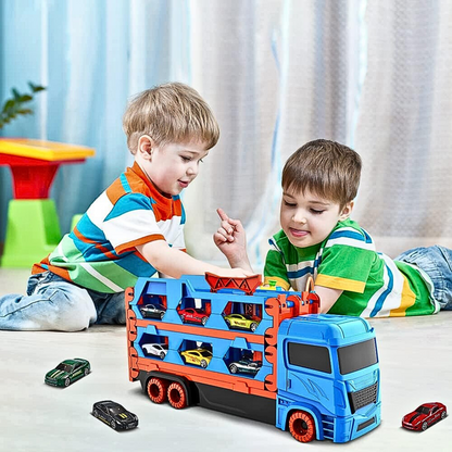 Fast Racing Truck Toy with Track and Cars Set