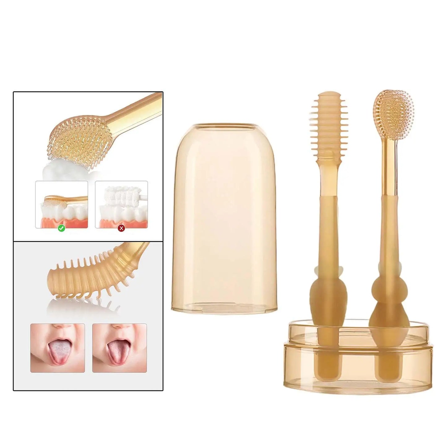 Baby Toothbrush Set - Gentle Soft Oral Care Kit