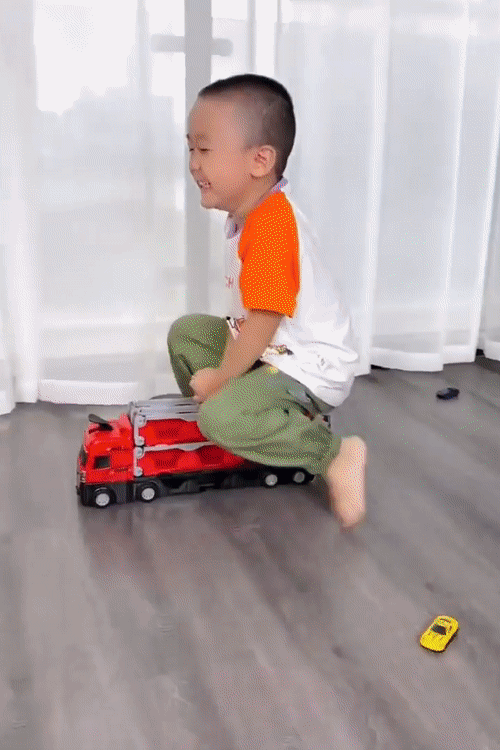 Fast Racing Truck Toy with Track and Cars Set