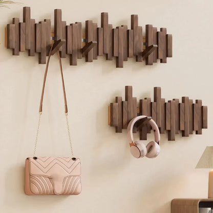 Stylish Wooden Wall Panel for Entryway Organization
