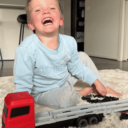 Fast Racing Truck Toy with Track and Cars Set