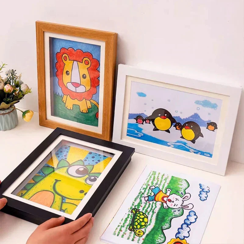 Colorful Kids Art Magnetic Picture Frame