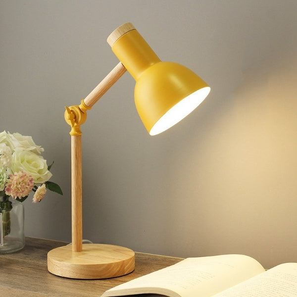 Rustic Wood LED Table Lamp - Yeezlab