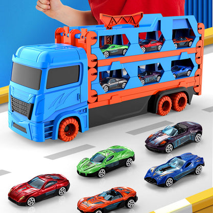 Fast Racing Truck Toy with Track and Cars Set