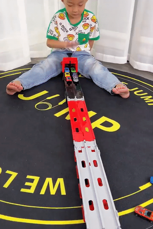 Fast Racing Truck Toy with Track and Cars Set