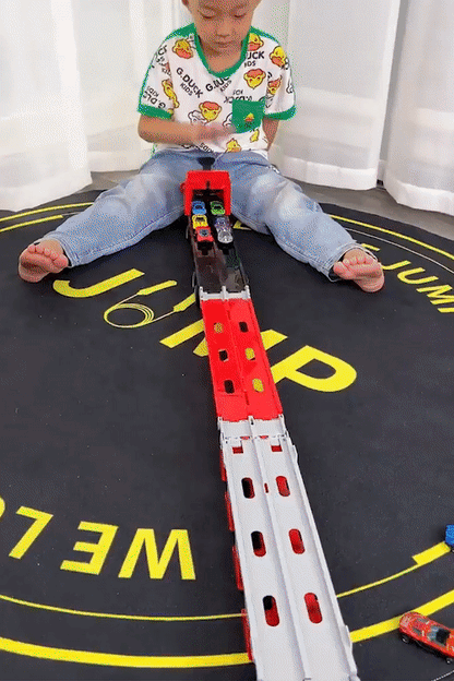 Fast Racing Truck Toy with Track and Cars Set