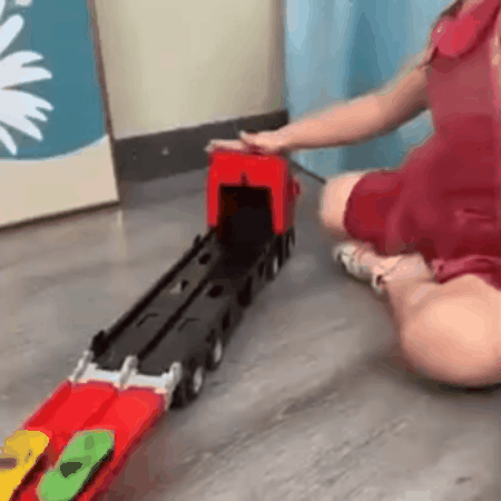 Fast Racing Truck Toy with Track and Cars Set