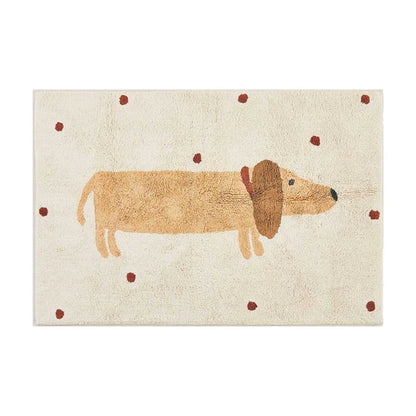 Plush Kids Rug with Cute Dog Design - Yeezlab