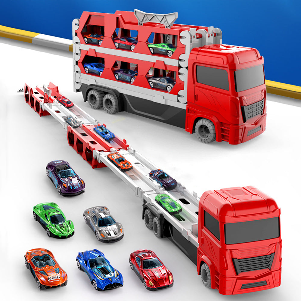 Fast Racing Truck Toy with Track and Cars Set