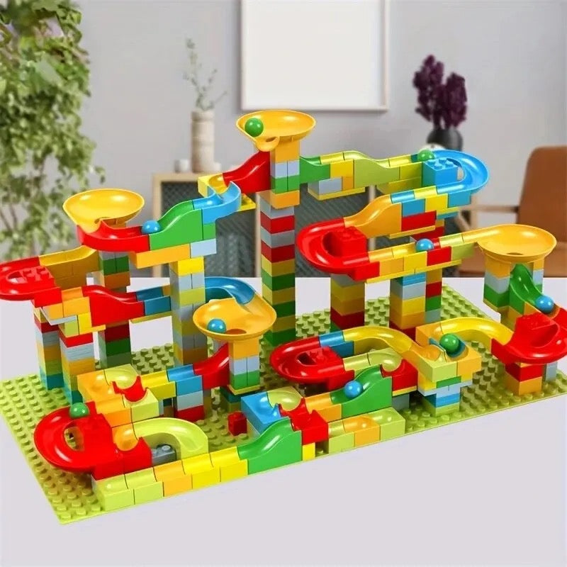 Marble Run Building Blocks Set For Kids