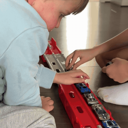 Fast Racing Truck Toy with Track and Cars Set