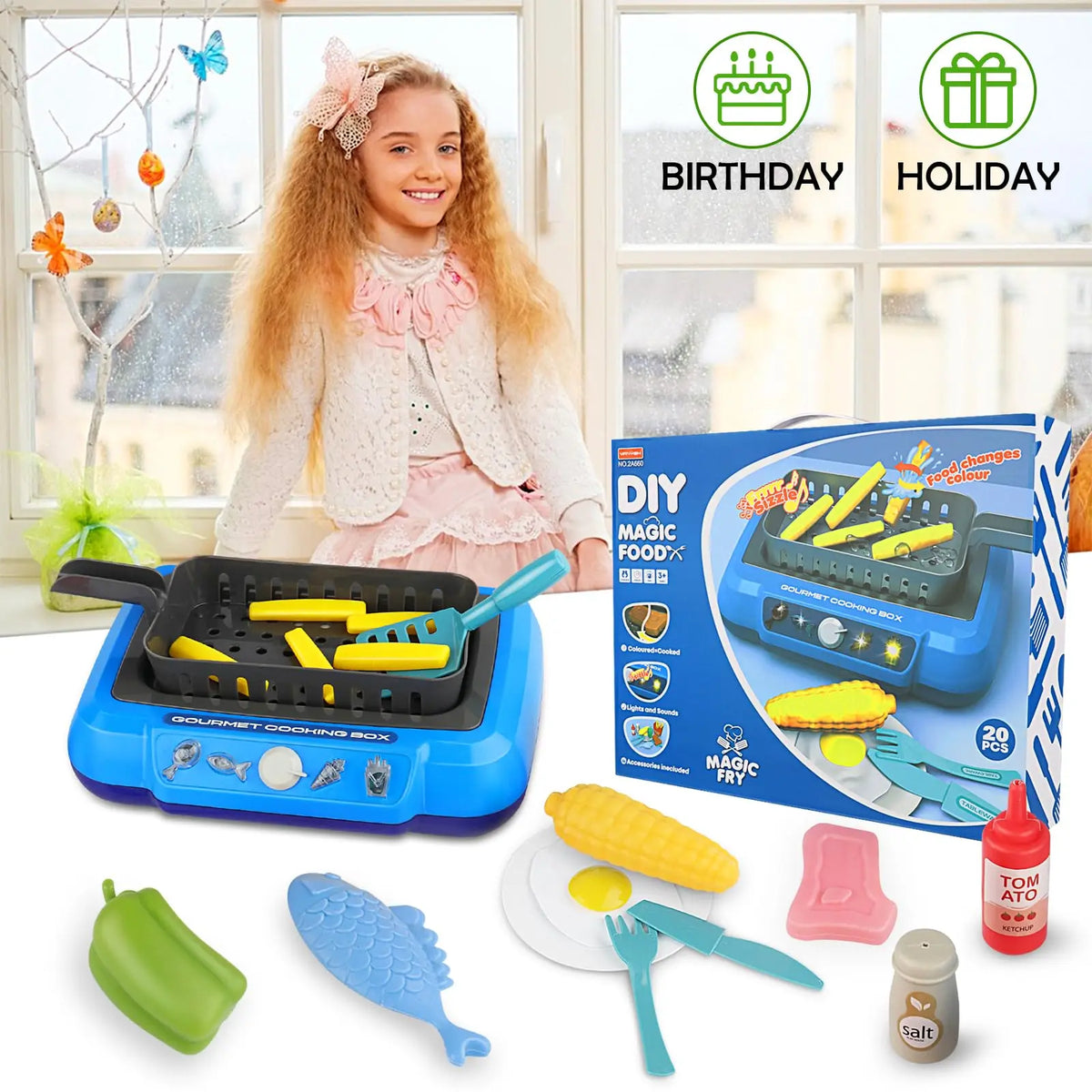 Fun Kids Cooking Play Kitchen Set
