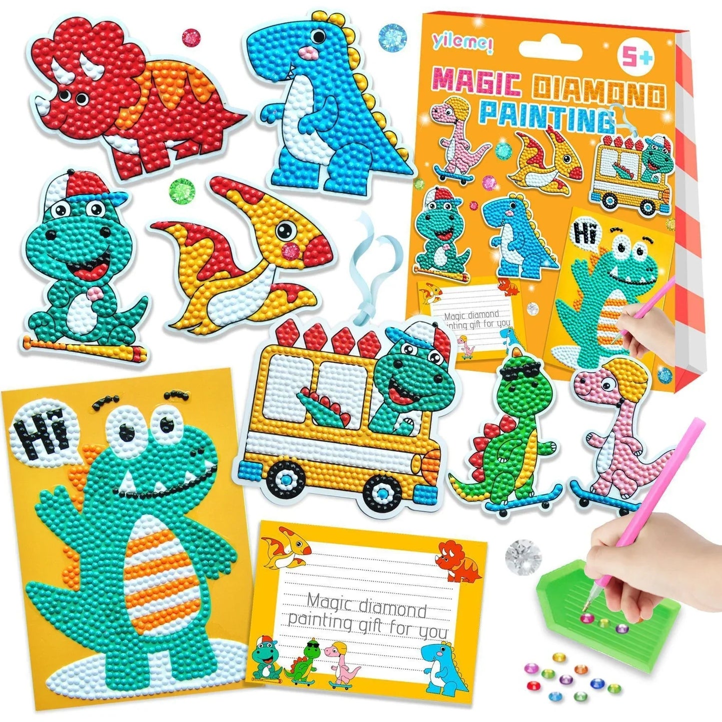 Fun Kids Diamond Art Sticker Set