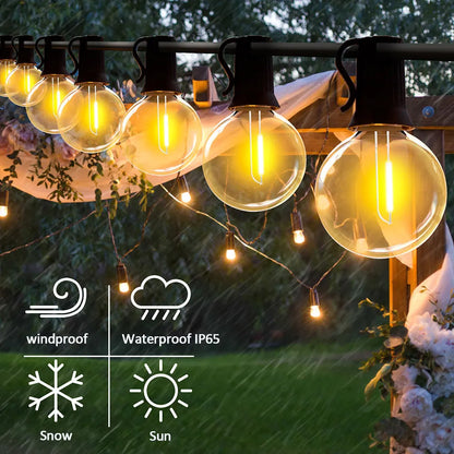 Outdoor LED Solar String Lights Premium