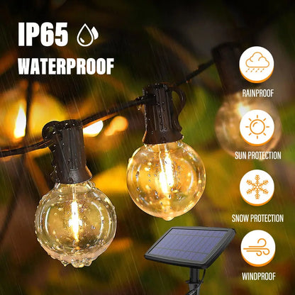 Outdoor LED Solar String Lights Premium