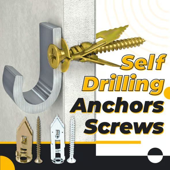 Strong Steel Wall Anchors for Drywall, No Drill Needed
