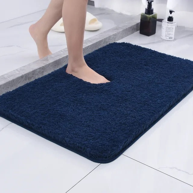 Soft Anti-Slip Bath Mat Fast Drying Microfiber 50x80cm