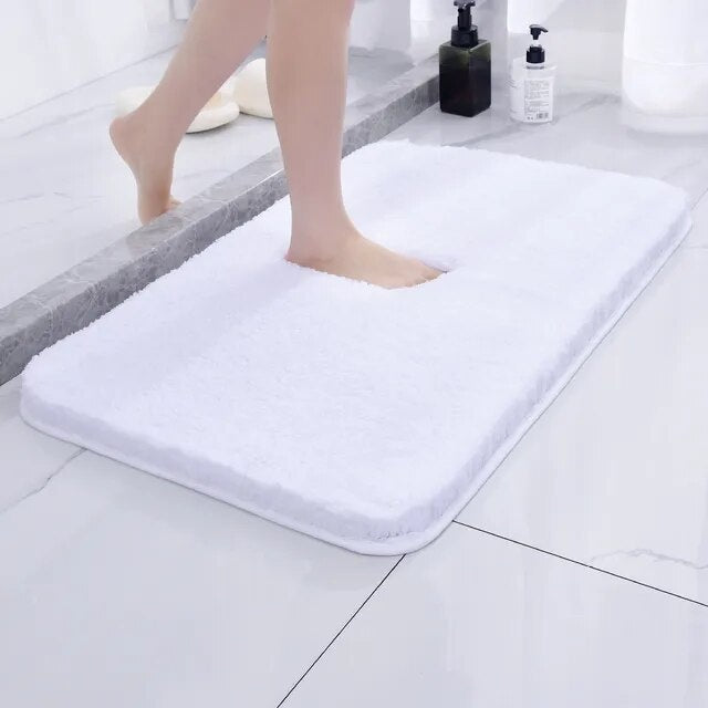 Soft Anti-Slip Bath Mat Fast Drying Microfiber 50x80cm