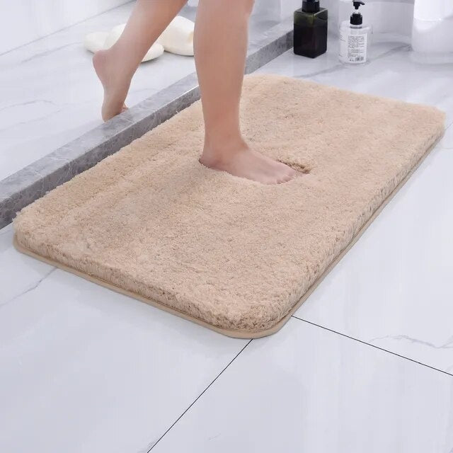 Soft Anti-Slip Bath Mat Fast Drying Microfiber 50x80cm