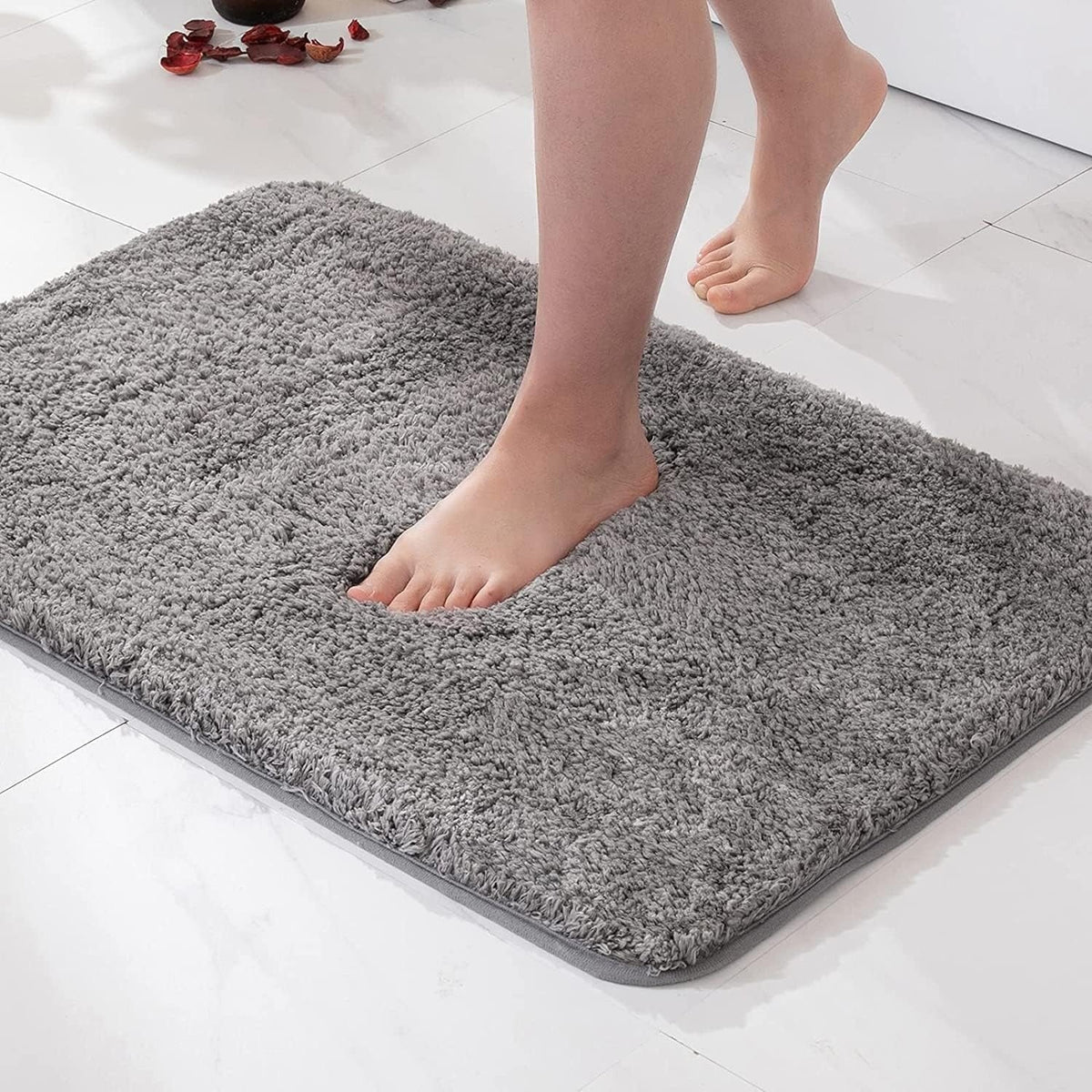 Soft Anti-Slip Bath Mat Fast Drying Microfiber 50x80cm - Yeezlab