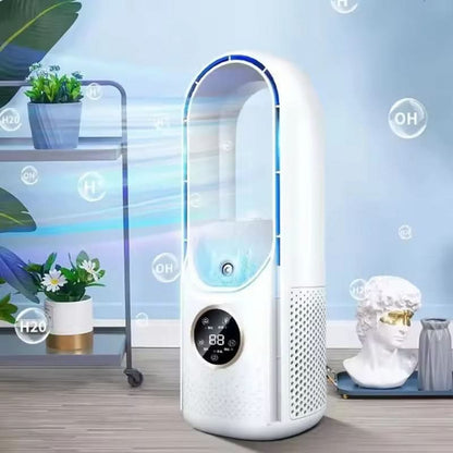 Quiet Slim Fan with Air Purifier