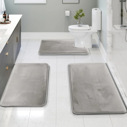 Luxury Bathroom Mat Set Soft Anti Slip Memory Foam - Yeezlab